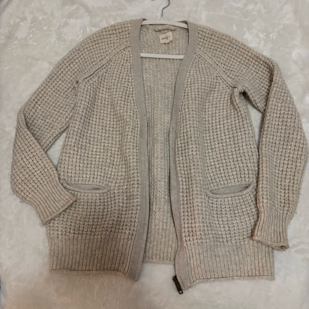 Wilfred Wool Knit Cardigan Sweater